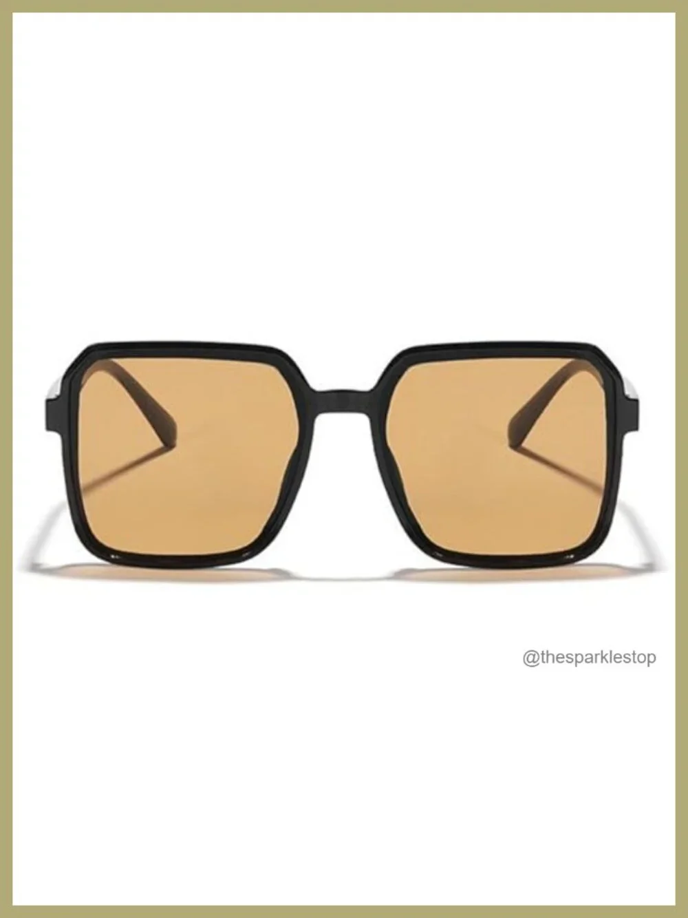 Vintage Oversized Square Sunglasses UV400 Women Unisex